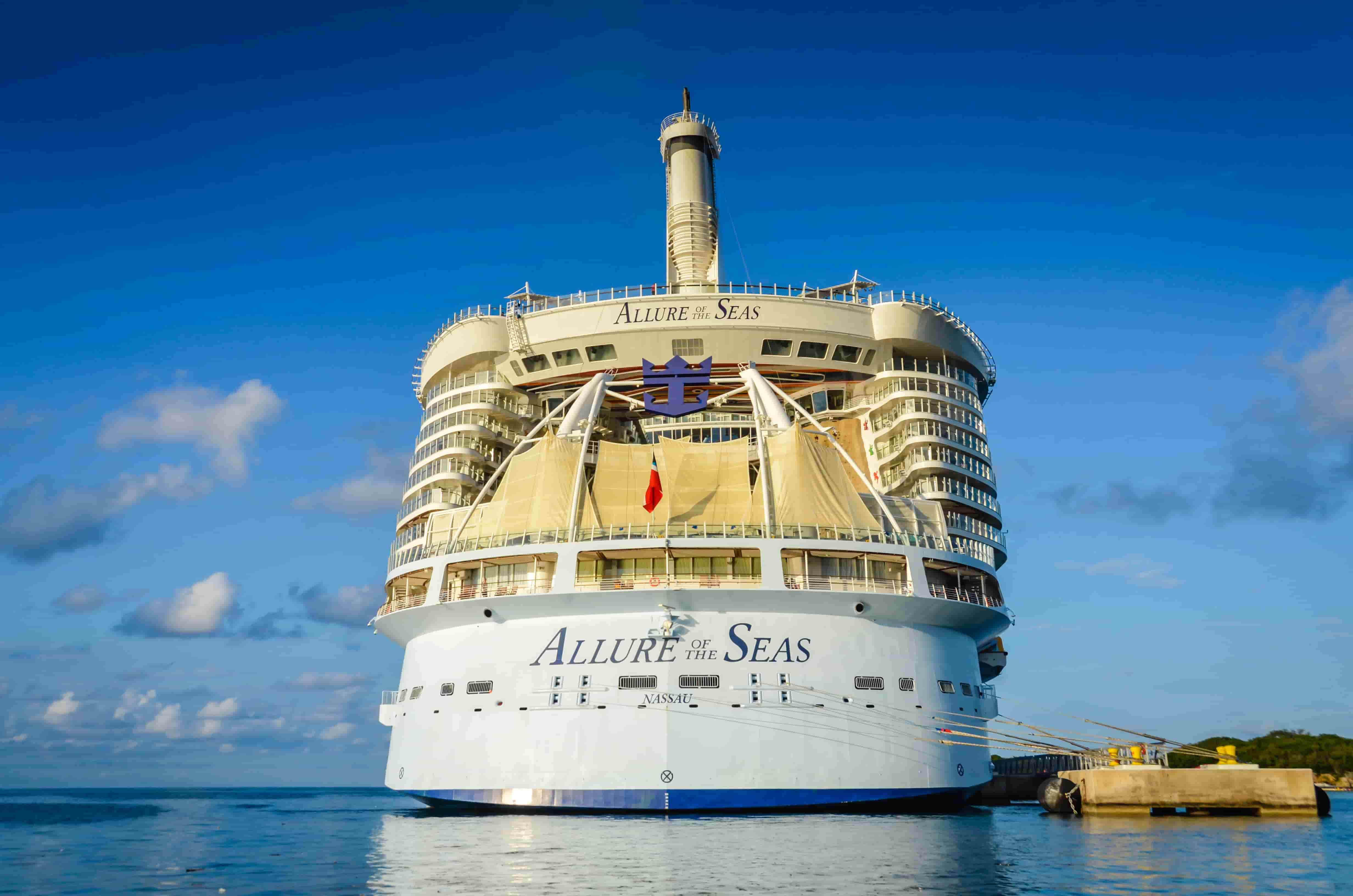 Allure of the Seas, one of the biggest cruise ships in the world and part of the Royal Caribbean fleet