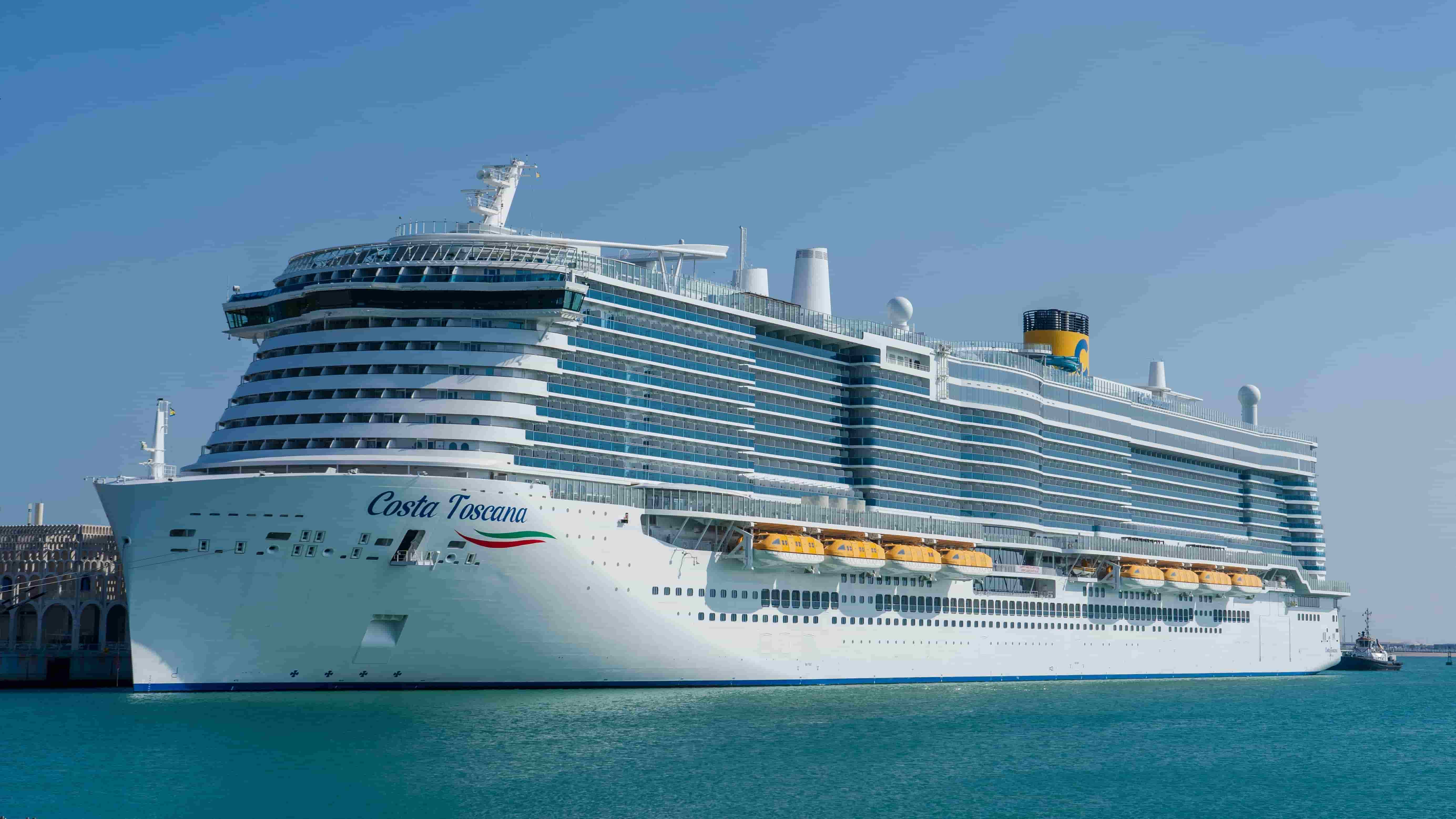 Costa toscana cruise ship docked in doha old port