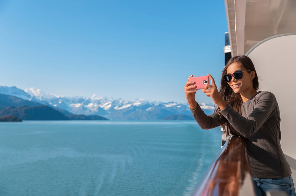 Cell phone on a cruise ship