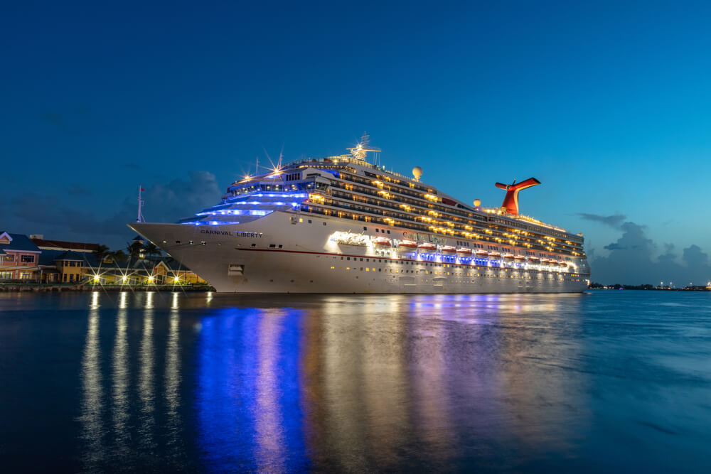 Carnival Liberty cruise ship docked in Prince George Wharf