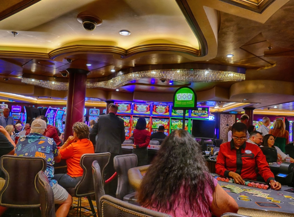 Cabin close to Casino on cruise ship