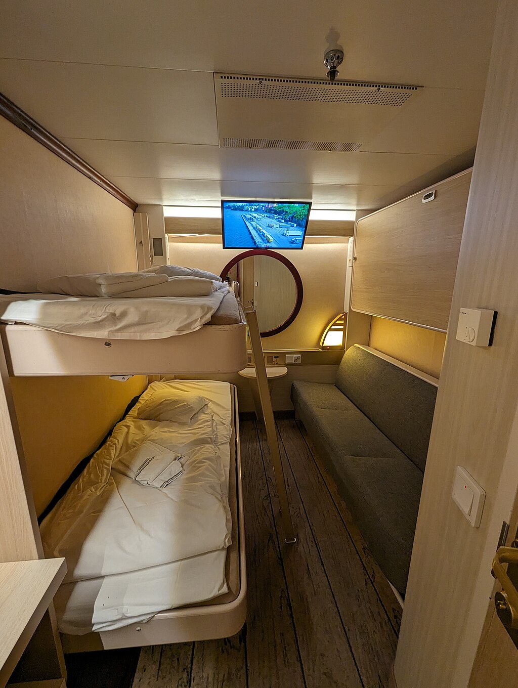 Interior cabin on lower deck